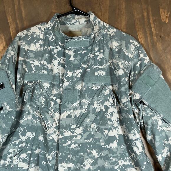 Military Army AirCrew Combat Mens Coat Green Camouflage Uniform Digicam Large R - Picture 2 of 12